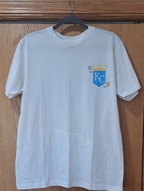 KC Crown Logo White T‑Shirt